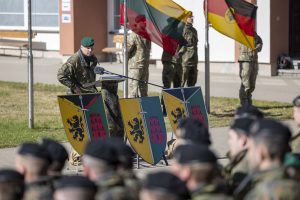  Vokietijos 45-oji brigada pradeda veiklą Lietuvoje, įsikuria Nemenčinėje
