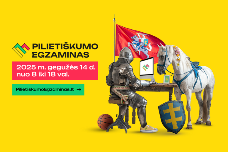 Pilietiškumo egzaminas: rinkis pilietišką veiksmą, dalyvauk!