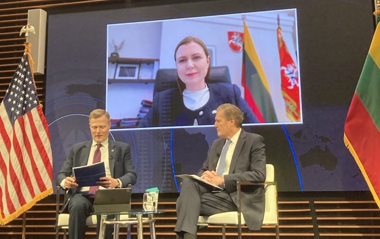 Ministrė D. Šakalienė diskusijoje apie NATO ateitį: Sprendimų laikas – dabar, nes kitaip juos priims kiti