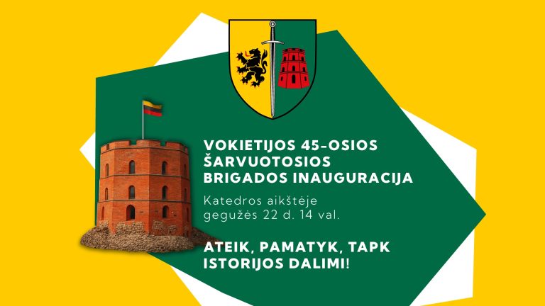  Gegužės 22 d. – Vokietijos brigados inauguracija Katedros aikštėje