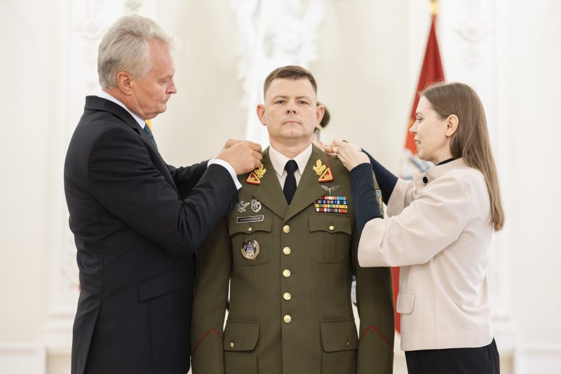 Pulkininkui Nerijui Stankevičiui suteiktas brigados generolo laipsnis