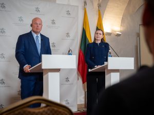  D. Šakalienė su M. Whitakeriu aptarė galimus papildomus pajėgumus Lietuvos oro gynybos stiprinimui