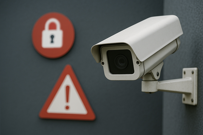 NKSC nustatė 2 vaizdo stebėjimo kamerų keliamas grėsmes duomenų saugumui