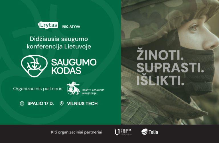 Konferencijoje „Saugumo kodas“ – apie fizinį, kibernetinį, ekonominį ir psichologinį saugumą 