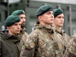  We take an active role in collective defence, says Minister D. Šakalienė at a unit deployment to Kosovo ceremony