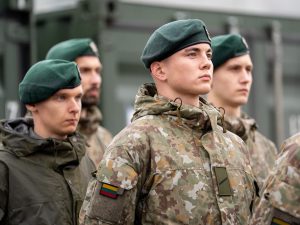  We take an active role in collective defence, says Minister D. Šakalienė at a unit deployment to Kosovo ceremony