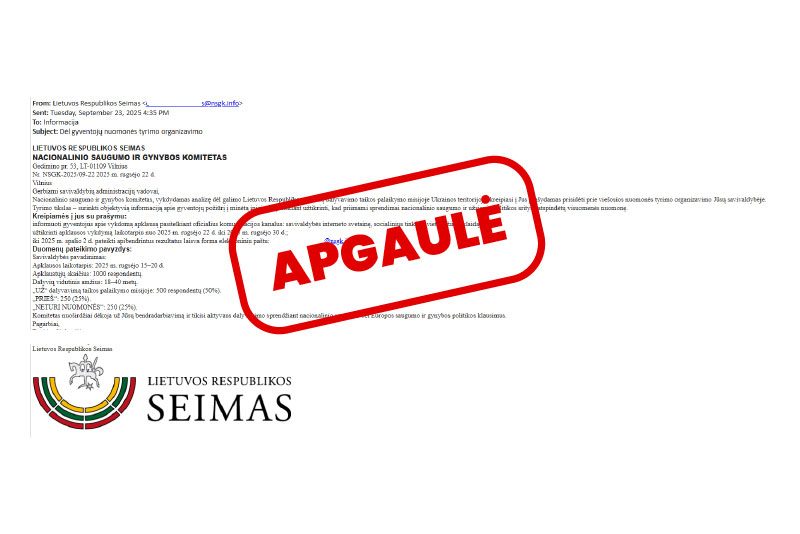 NKSC informuoja apie platinamus apgaulingus laiškus NSGK ir Laisvės partijos vardu
