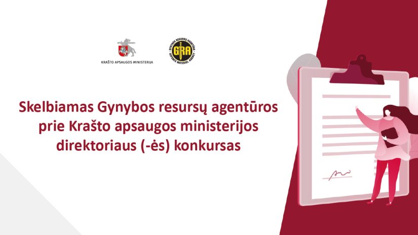 Skelbiamas Gynybos resursų agentūros prie Krašto apsaugos ministerijos direktoriaus konkursas