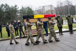  Pagerbtas ir išlydėtas Lietuvoje miręs Belgijos karys