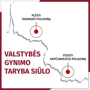  VGT siūlo steigti Kapčiamiesčio poligoną ir plėsti Tauragės poligoną