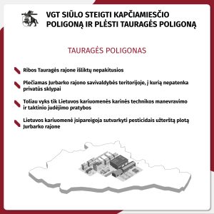  VGT siūlo steigti Kapčiamiesčio poligoną ir plėsti Tauragės poligoną