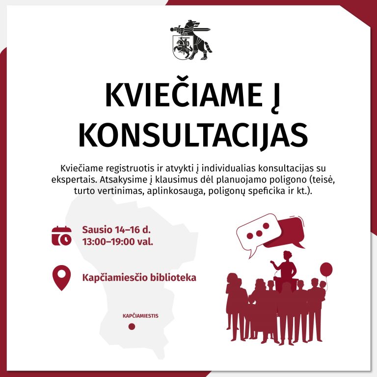 Kvietimas į konsultacijas dėl Kapčiamiesčio poligono