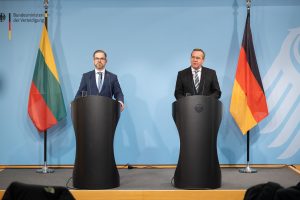  Today Lithuania and Germany partner to strengthen the new security architecture in Europe, says R. Kaunas