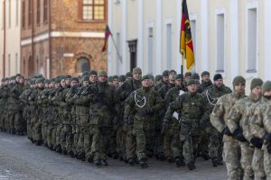  NATO daugianacionalinė kovinė grupė tapo sudėtine Lietuvoje dislokuotos Vokietijos brigados dalimi