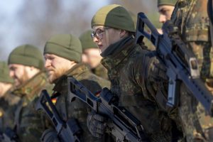  NATO daugianacionalinė kovinė grupė tapo sudėtine Lietuvoje dislokuotos Vokietijos brigados dalimi