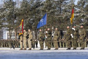  NATO daugianacionalinė kovinė grupė tapo sudėtine Lietuvoje dislokuotos Vokietijos brigados dalimi