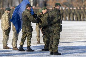  NATO daugianacionalinė kovinė grupė tapo sudėtine Lietuvoje dislokuotos Vokietijos brigados dalimi