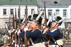  In a historical ceremony, the 1st Division of the Lithuanian Armed Forces  bestowed with unit colors and command of all key Land Force units   