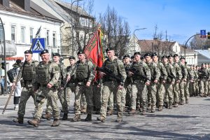  In a historical ceremony, the 1st Division of the Lithuanian Armed Forces  bestowed with unit colors and command of all key Land Force units   