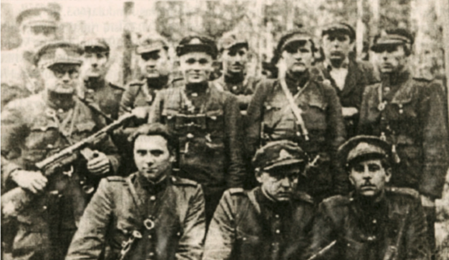 Lydžio rinktinės 3 kuopos partizanai apie 1946 m.