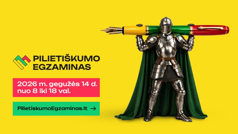 Pilietiškumo egzaminas – jau rytoj: gyventojai kviečiami pasitikrinti žinias apie valstybę ir pilietinį atsparumą