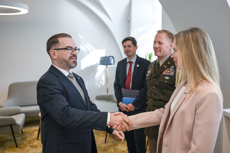 Krašto apsaugos ministras susitiko su JAV ambasadore: JAV nekeičia įsipareigojimo dėl Lietuvos saugumo užtikrinimo
