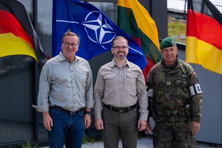 Concrete numbers about the stationing of the German Brigade talked between Minister R. Kaunas and the Federal of Minister of Defence  
