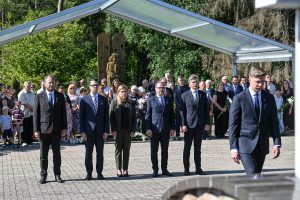  Ministras R. Kaunas dalyvavo Medininkų žudynių aukų atminimo pagerbimo ceremonijoje