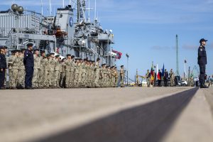  Lithuanian officer assumes command of the Standing NATO Mine Countermeasures Group 1