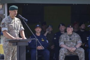  Lithuanian officer assumes command of the Standing NATO Mine Countermeasures Group 1