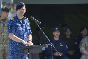  Lithuanian officer assumes command of the Standing NATO Mine Countermeasures Group 1