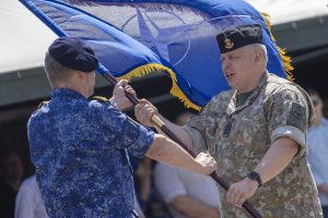  Lithuanian officer assumes command of the Standing NATO Mine Countermeasures Group 1