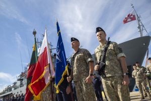  Lithuanian officer assumes command of the Standing NATO Mine Countermeasures Group 1