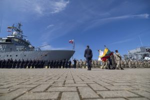  Lithuanian officer assumes command of the Standing NATO Mine Countermeasures Group 1
