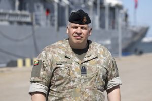  Lithuanian officer assumes command of the Standing NATO Mine Countermeasures Group 1