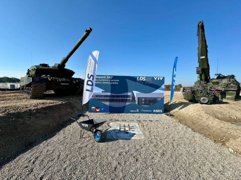  Pradėta „Leopard 2A8“ tankų surinkimo ir remonto gamyklos statyba